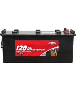 Batteria per autocarro e trattori 120ah 12v 900a polo positivo sinistro